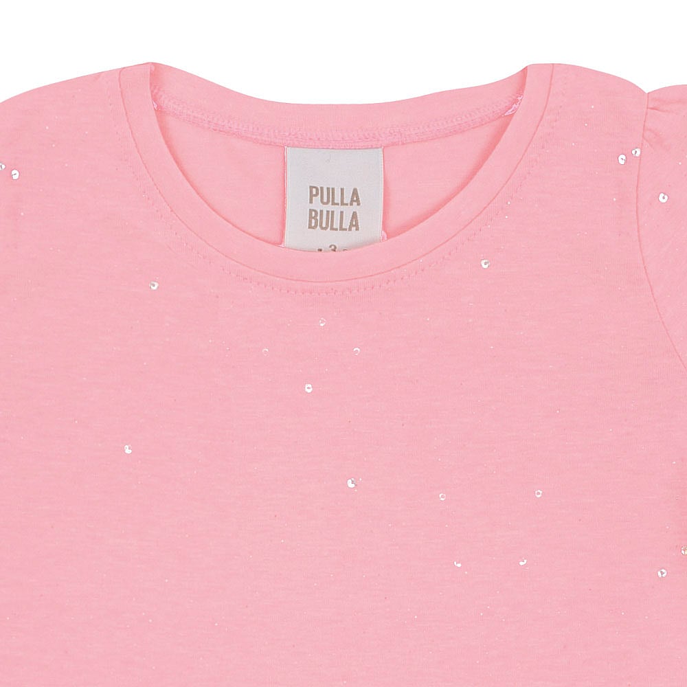 Blusa Rosa Primeiros Passos Pulla Bulla Menina - 53305-1358