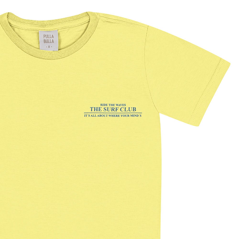 Camiseta Amarelo Infantil Pulla Bulla Menino - 53458-473