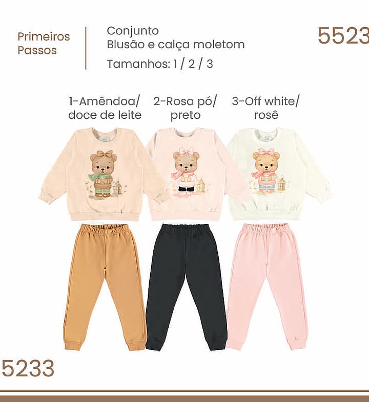 Conjunto Primeiros Passos Pulla Bulla Menina - 55233