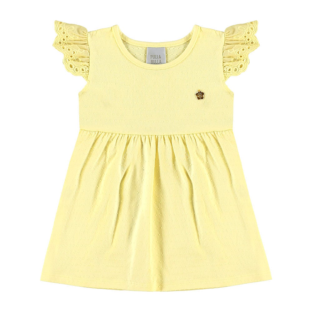 Conjunto Amarelo Primeiros Passos Pulla Bulla Menina - 55623-626