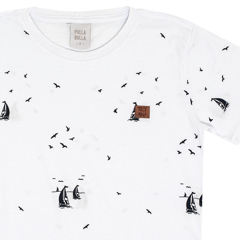 Camiseta Infantil Menino - Branco - 50760-3