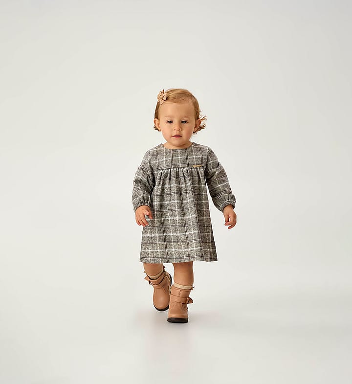 Vestido Rosa Bebe Pulla Bulla Menina - 55120-11