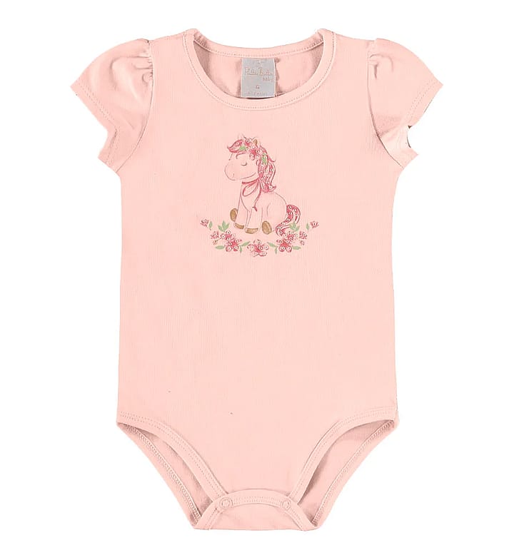 Conjunto Rosa Bebe Pulla Bulla Menina - 55516-1472