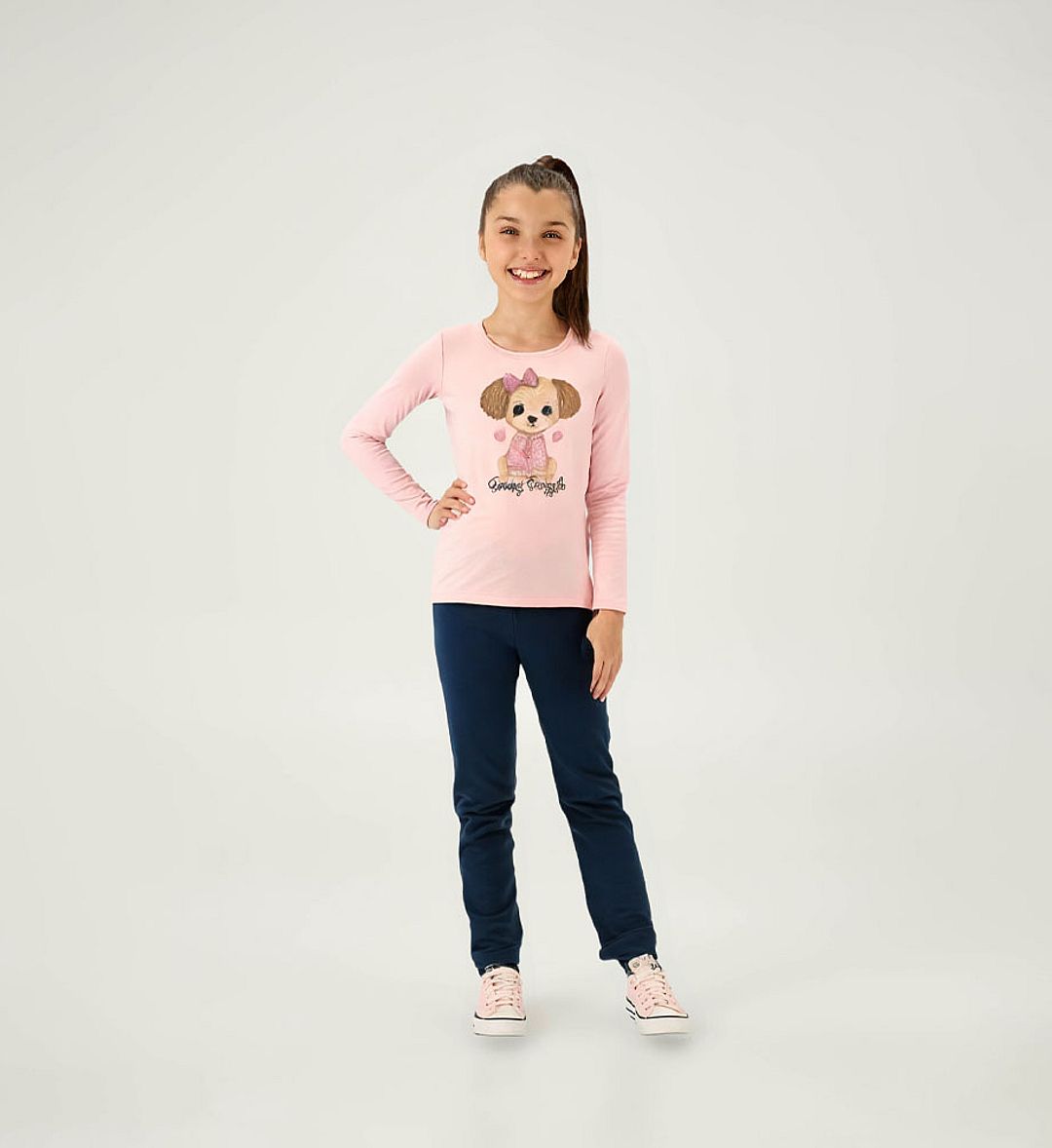 Legging Marinho Infantil Pulla Bulla Menina - 55318-58