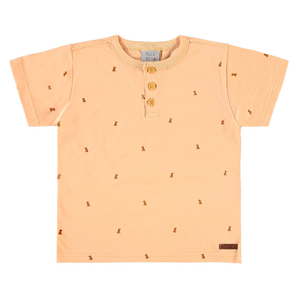 Conjunto Laranja Primeiros Passos Pulla Bulla Menino - 55680-1460