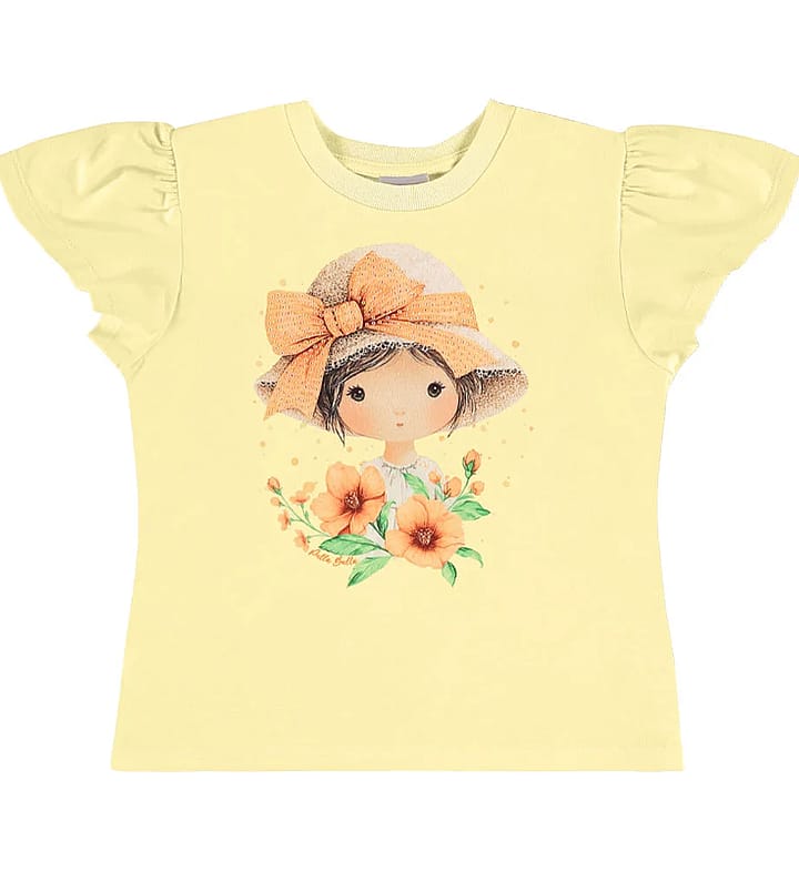 Blusa Amarelo Infantil Pulla Bulla Menina - 55702-4