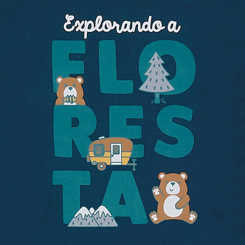 Camiseta Bebê Menino - Azul Marinho - 49550-1200