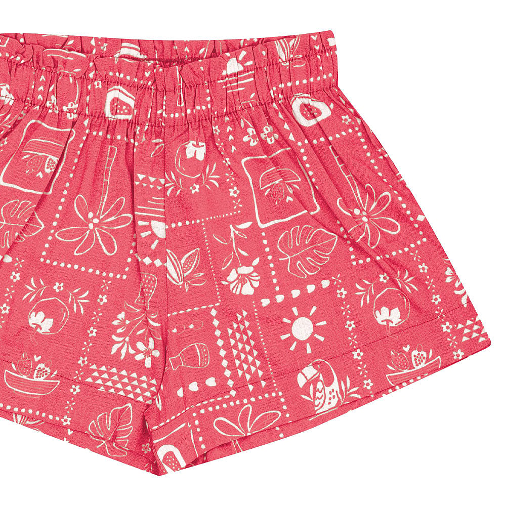 Conjunto Vermelho Infantil Pulla Bulla Menina - 53432-1342