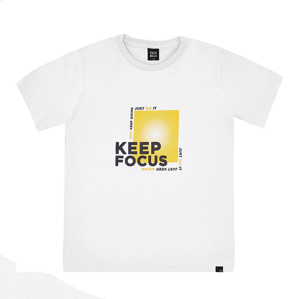 Camiseta Juvenil Menino - Branco - 49457-3