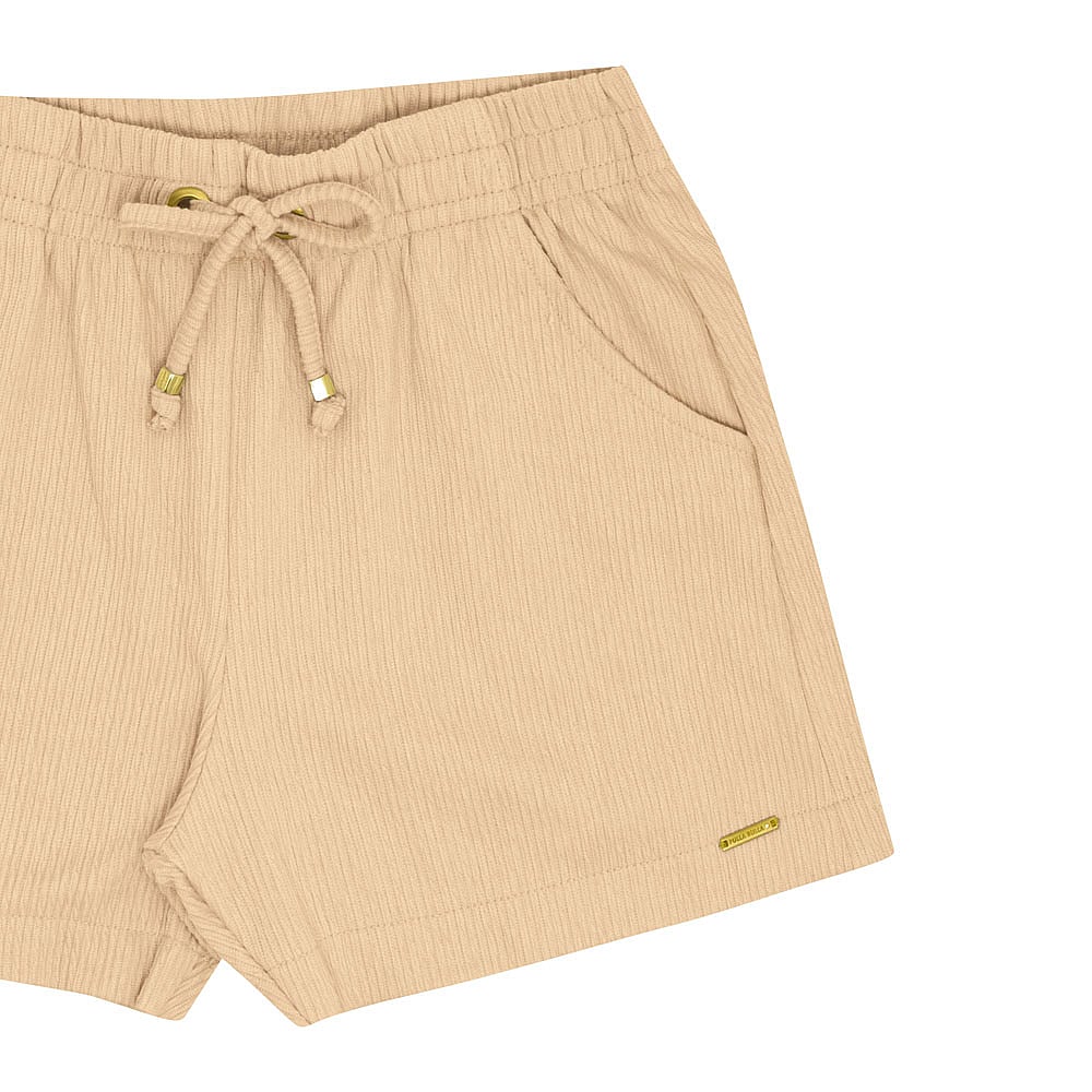 Short Juvenil Menina - Marrom - 52410-1288