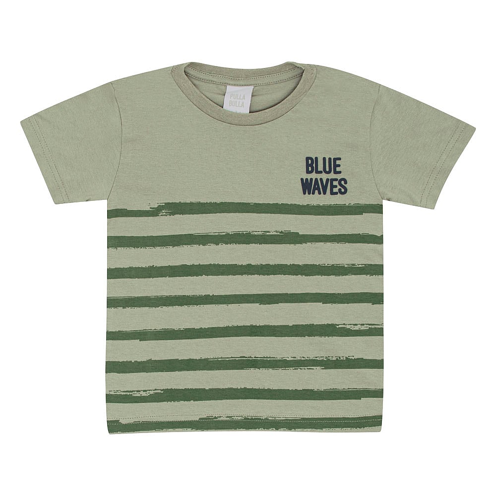 Camiseta Primeiros Passos Menino - Verde - 52255-1219