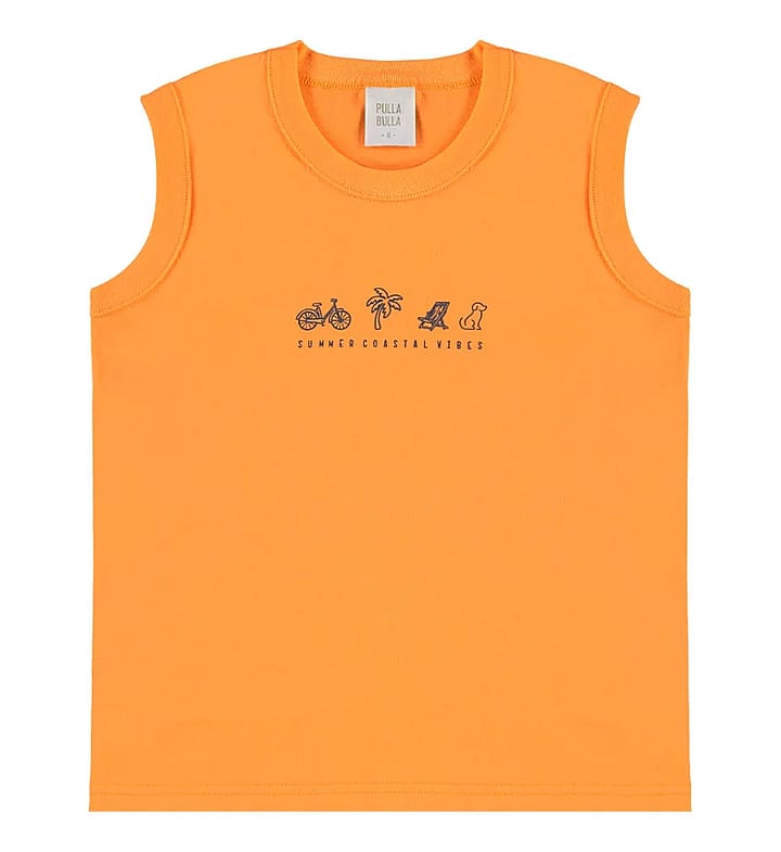 Regata Laranja Infantil Pulla Bulla Menino - 55750-12