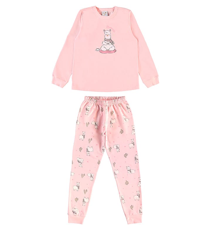Pijama Rosa Primeiros Passos Pulla Bulla Menina - 200912-11
