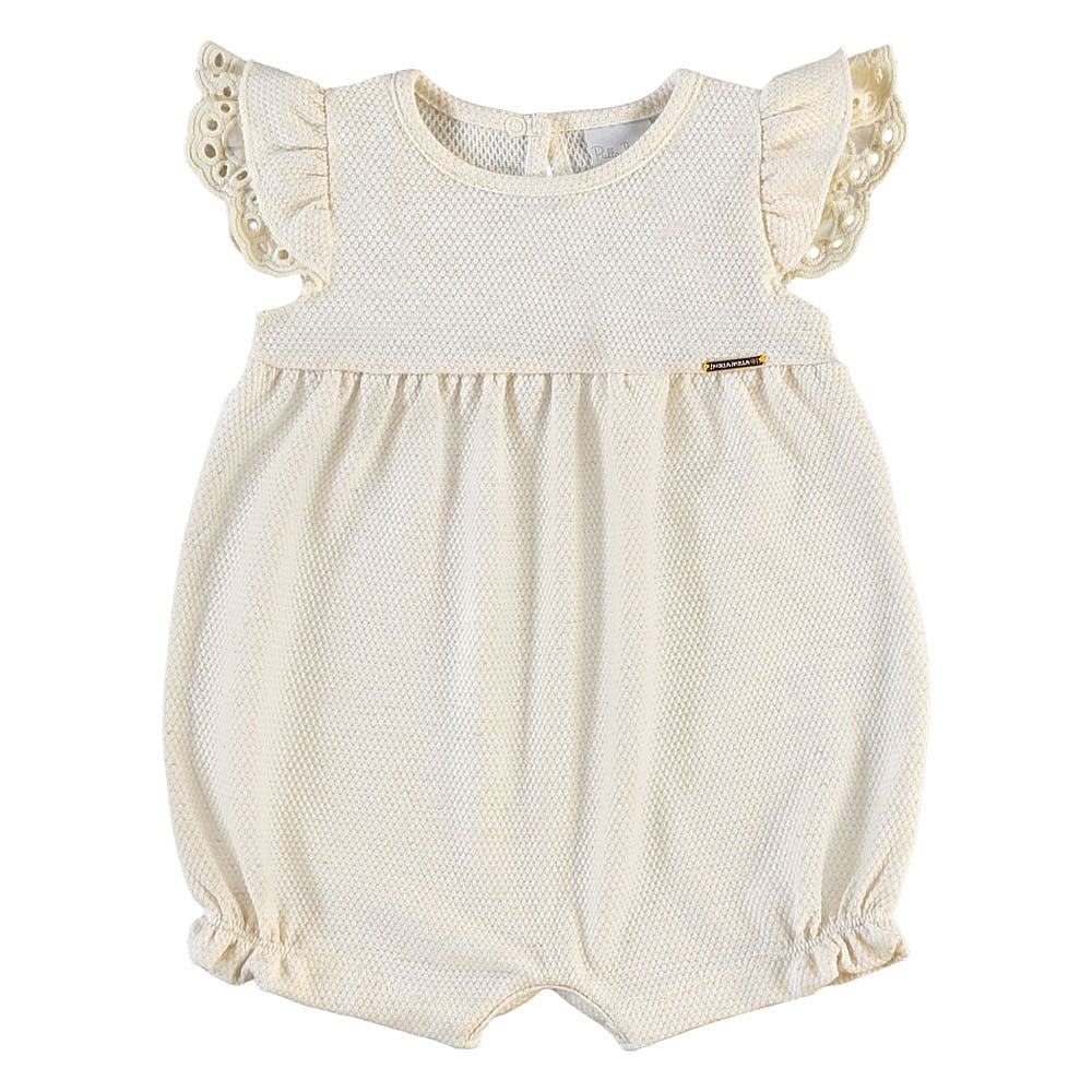 Macacao Natural Bebe Pulla Bulla Menina - 55508-1331