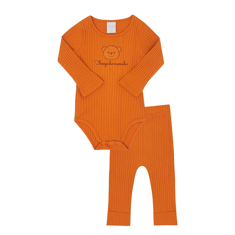 Conjunto Bebê Menina - Ferrugem - 50112-1086