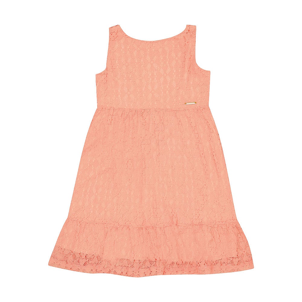 Vestido Primeiros Passos Menina - Laranja Lumi - 49210-1186