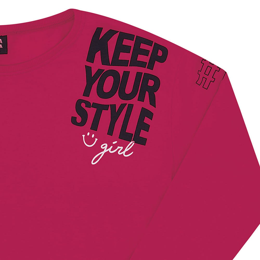 Blusa Juvenil Menina - Framboesa - 49804-593