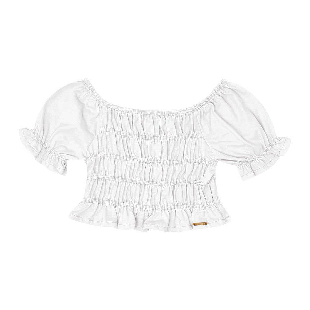 Blusa Infantil Menina - Branco - 49302-3