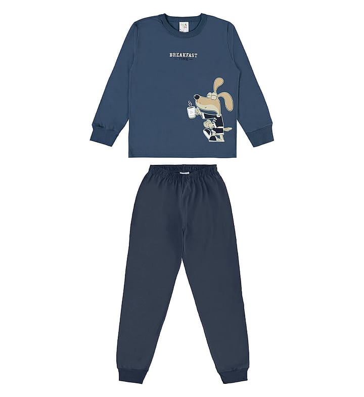Pijama Azul Infantil Pulla Bulla Menino - 200974-1316