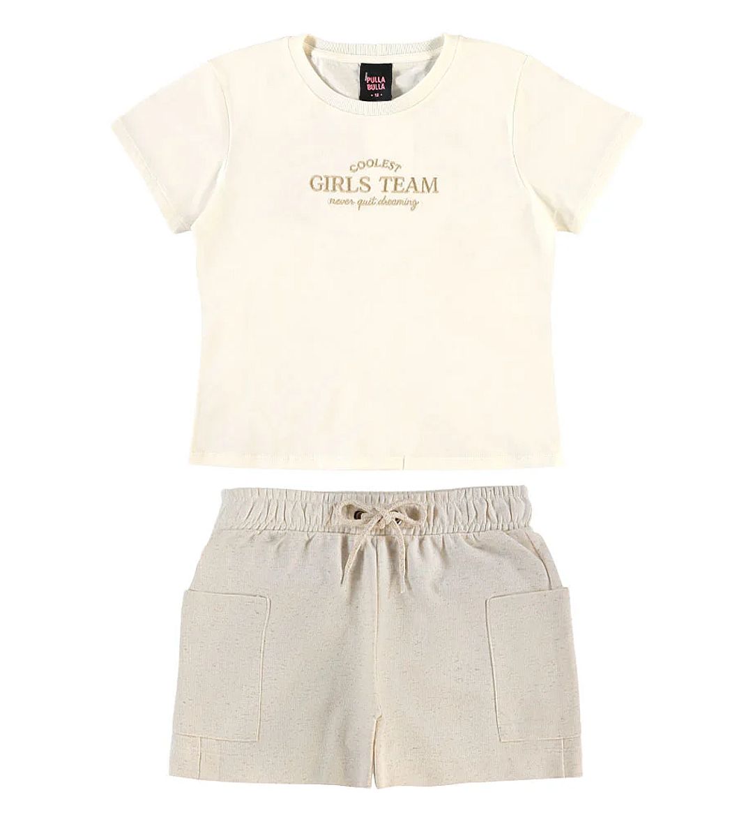 Conjunto Bege Juvenil Pulla Bulla Menina - 55817-1456