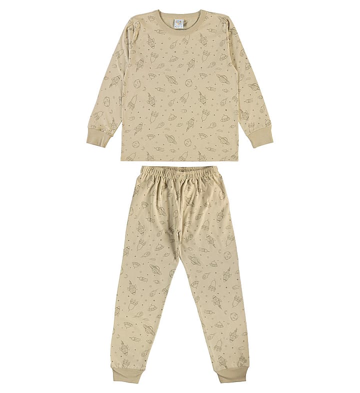 Pijama Marrom Infantil Pulla Bulla Menino - 200973-1394