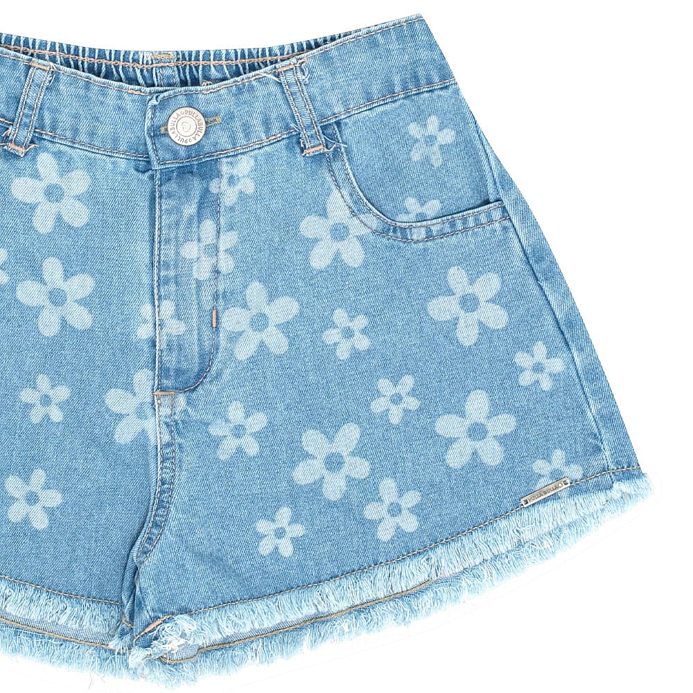 Short Infantil Menina - Jeans - 50714-1114