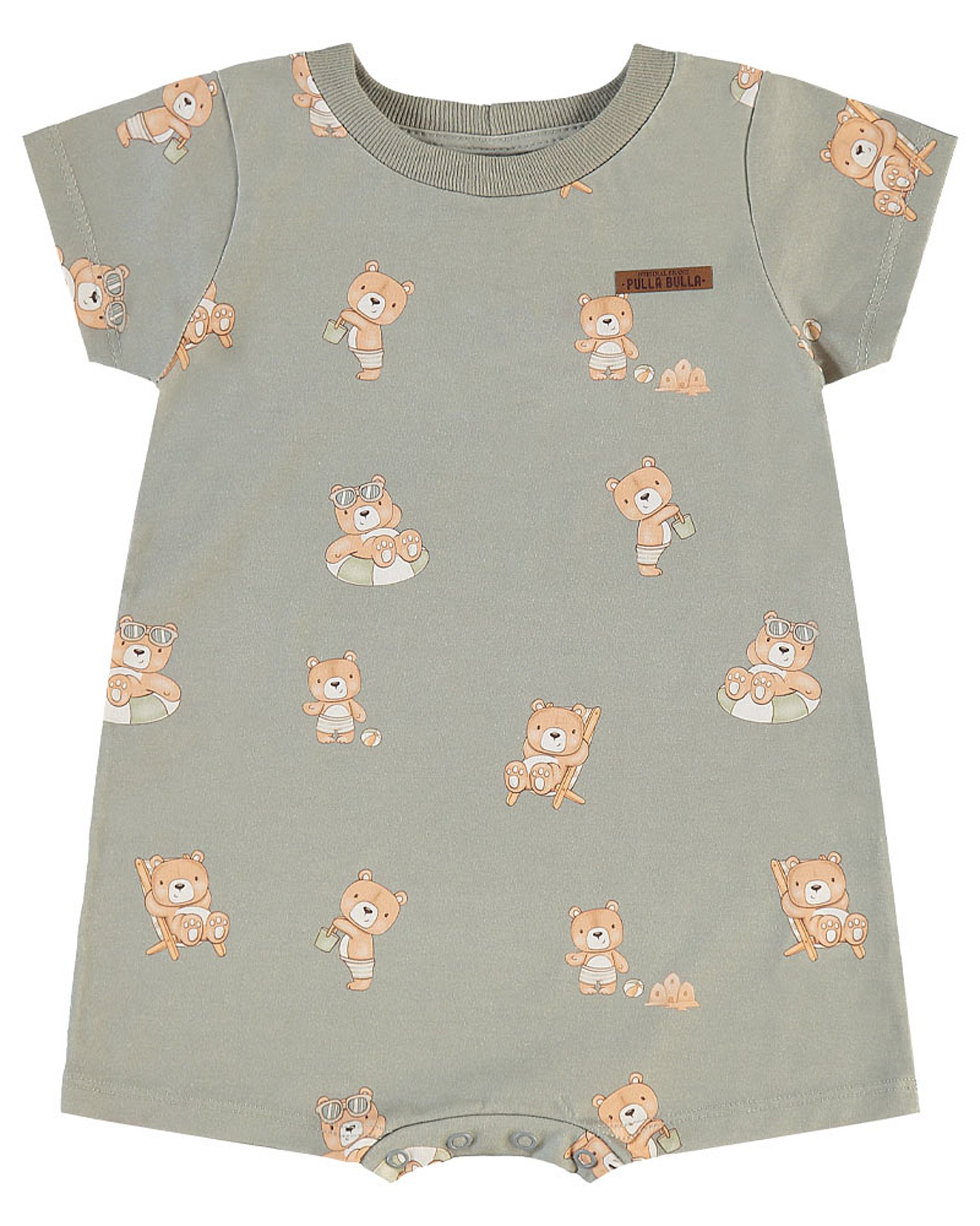 Macacao Verde Bebe Pulla Bulla Menino - 53658-1347