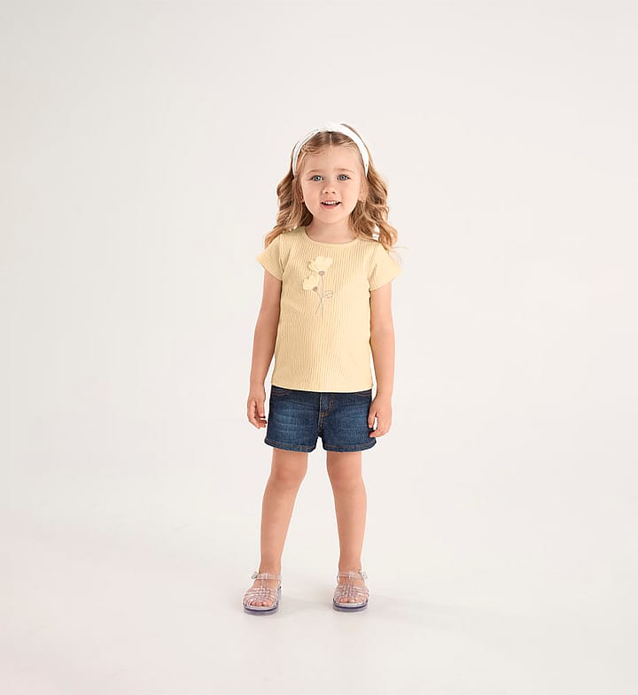 Blusa Marrom Primeiros Passos Pulla Bulla Menina - 53703-1343