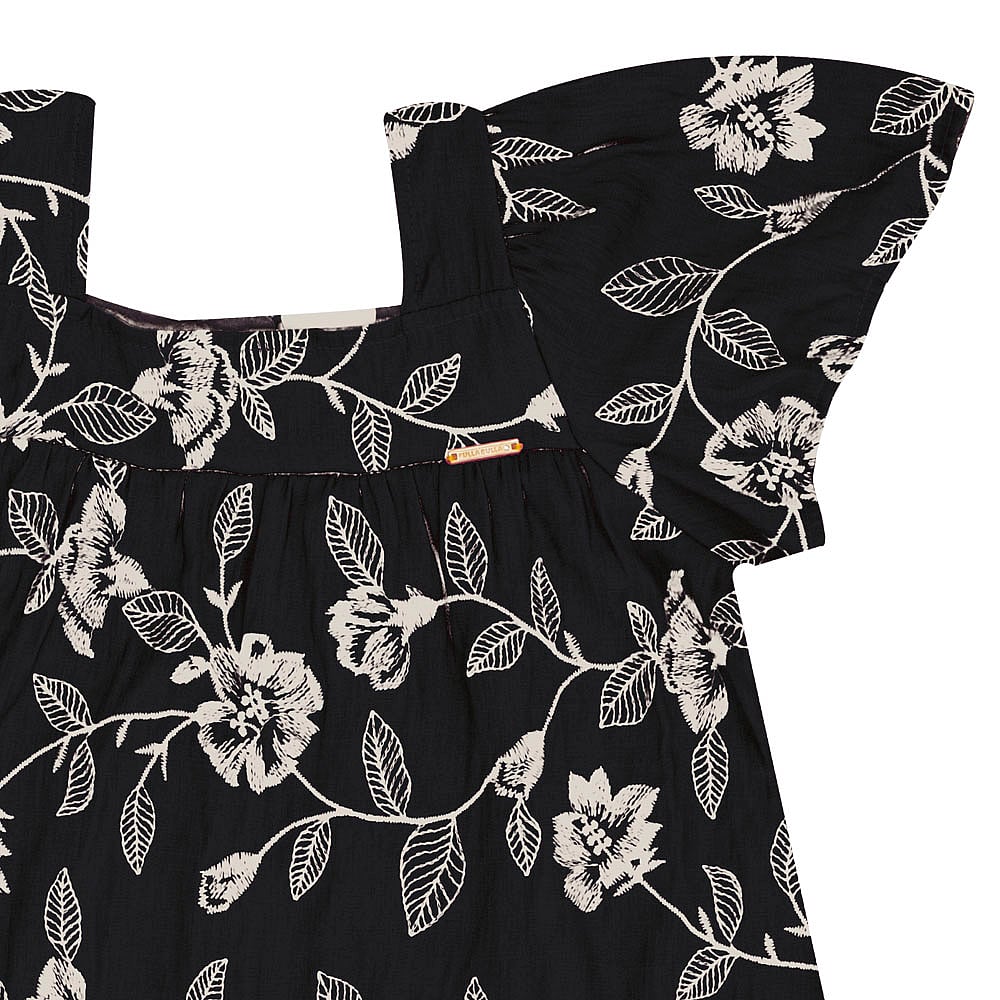 Vestido Preto Infantil Pulla Bulla Menina - 53423-51