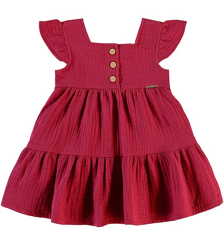 Vestido Roxo Bebe Pulla Bulla Menina - 55515-1330