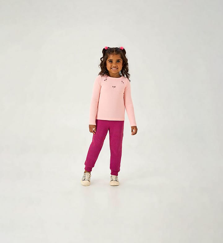 Blusa Rosa Primeiros Passos Pulla Bulla Menina - 55213-11