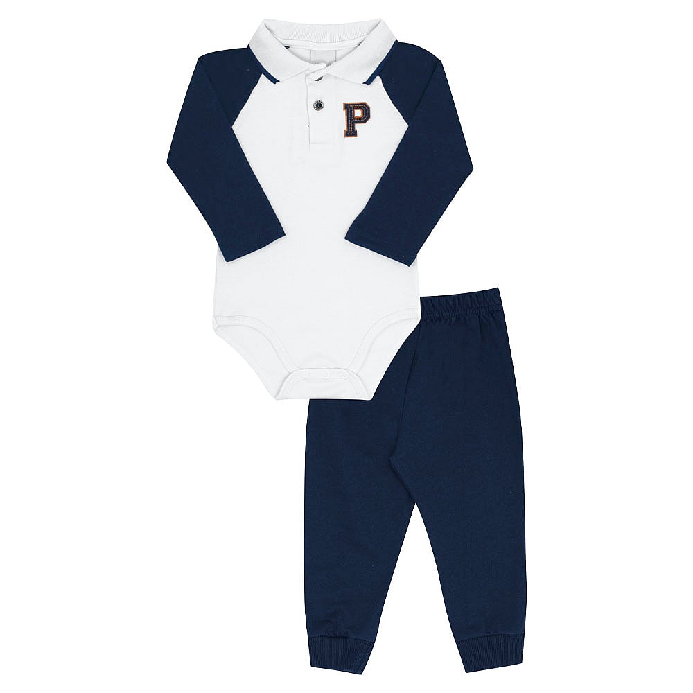Conjunto Bebe Menino - Branco - 52668-3