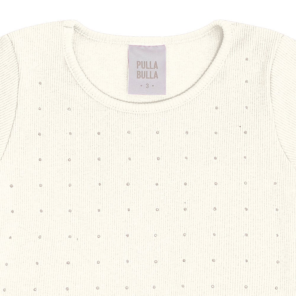 Blusa Primeiros Passos Menina - Off White - 50604-1271