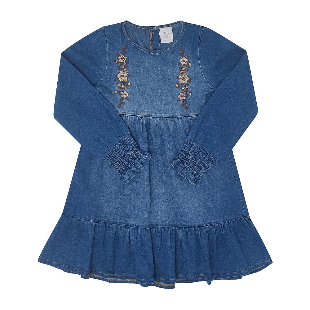 Vestido Infantil Menina - Indigo Escuro - 50322-1113