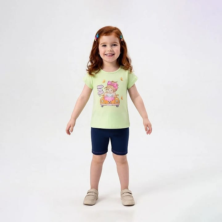 Blusa Verde Primeiros Passos Pulla Bulla Menina - 55606-1344