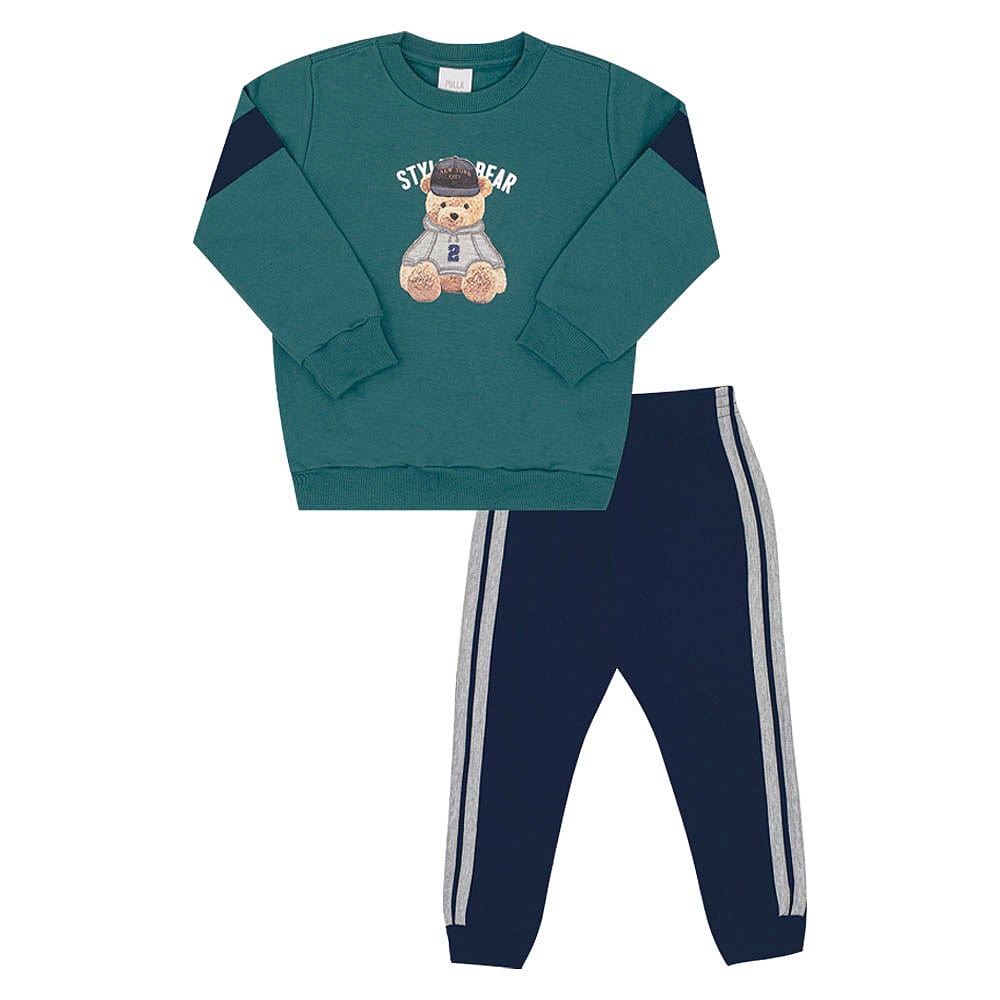 Conjunto Primeiros Passos Menino - Verde - 52777-621