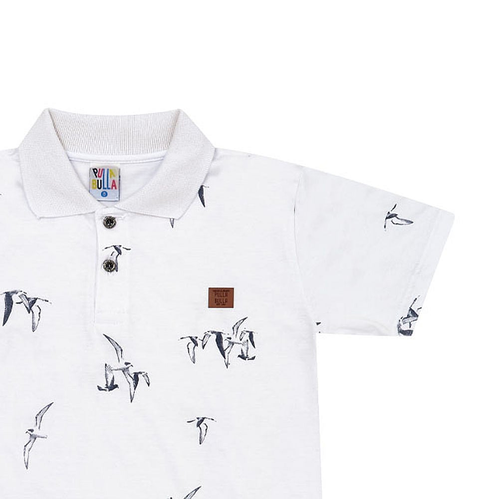 Polo Infantil Menino - Branco - 49359-3