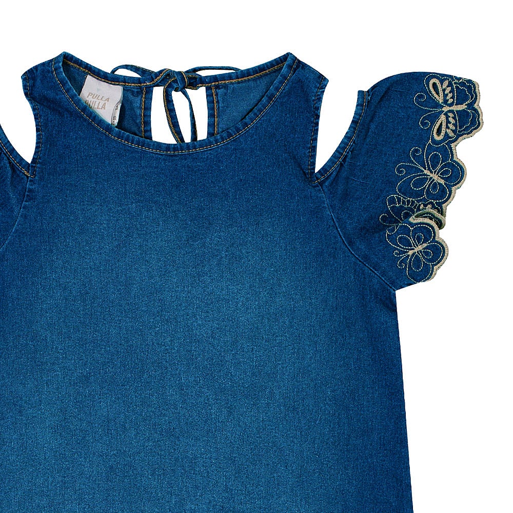 Vestido Infantil Menina - Jeans - 50722-1125