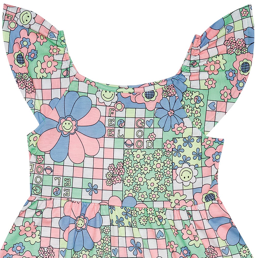 Vestido Infantil Menina - Sublimado Hortência - 48414-1242