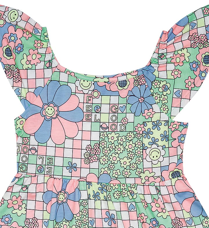 Vestido Infantil Menina - Sublimado Hortência - 48414-1242