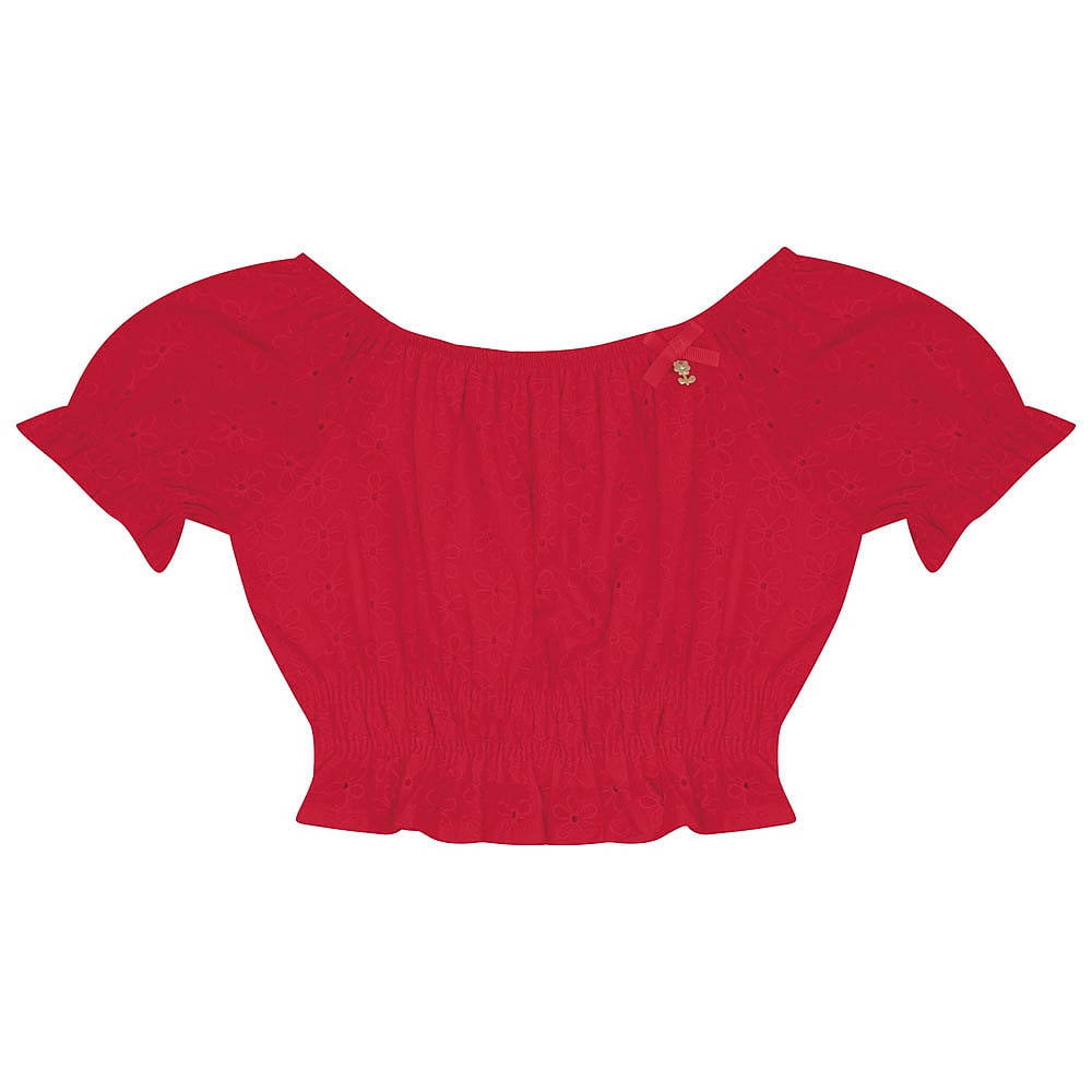 Conjunto Infantil Menina - Vermelho - 52328-65