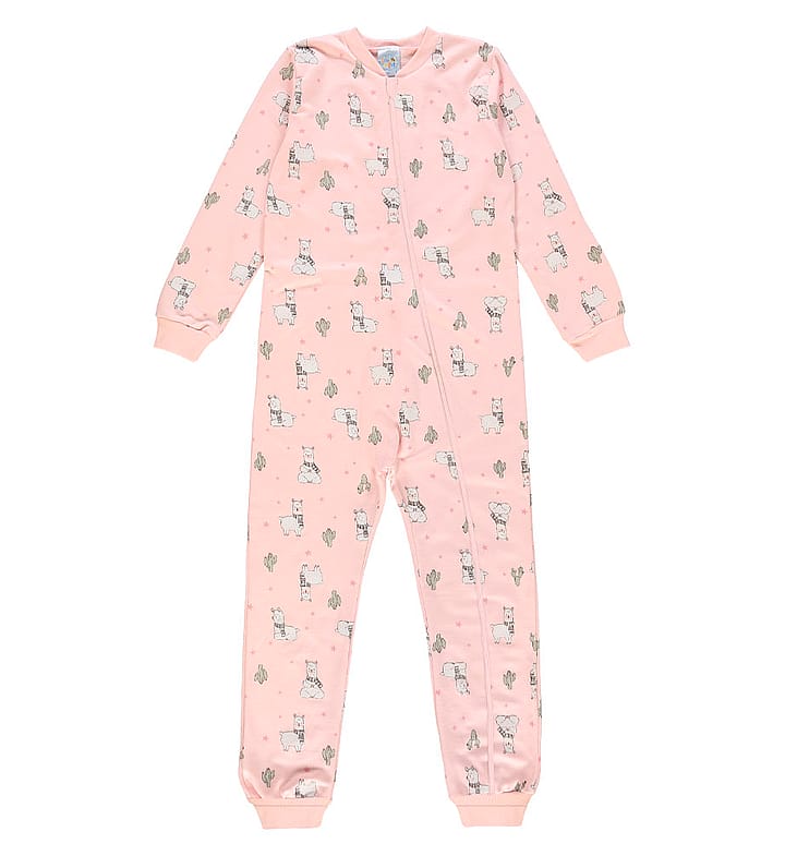 Macacao Rosa Bebe Pulla Bulla Menina - 200900-262