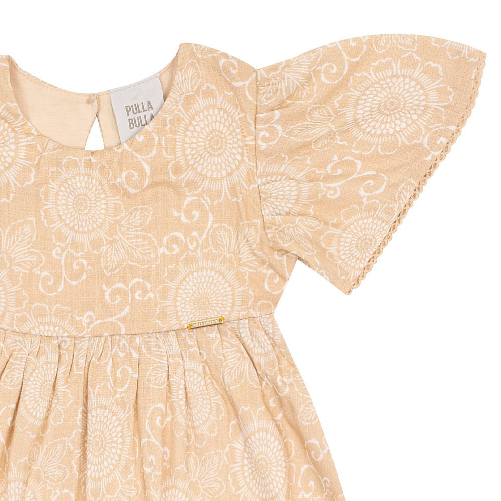 Vestido Marrom Primeiros Passos Pulla Bulla Menina - 53316-1361