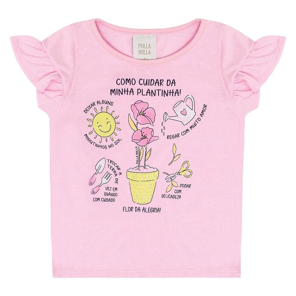 Conjunto Primeiros Passos Menina - Chiclete Lumi - 50628-1259