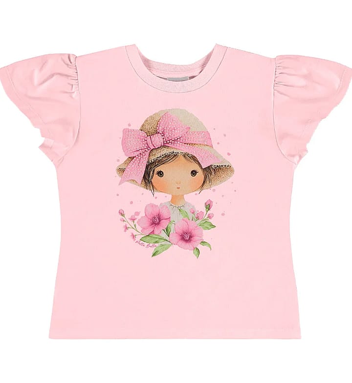 Blusa Rosa Infantil Pulla Bulla Menina - 55702-1