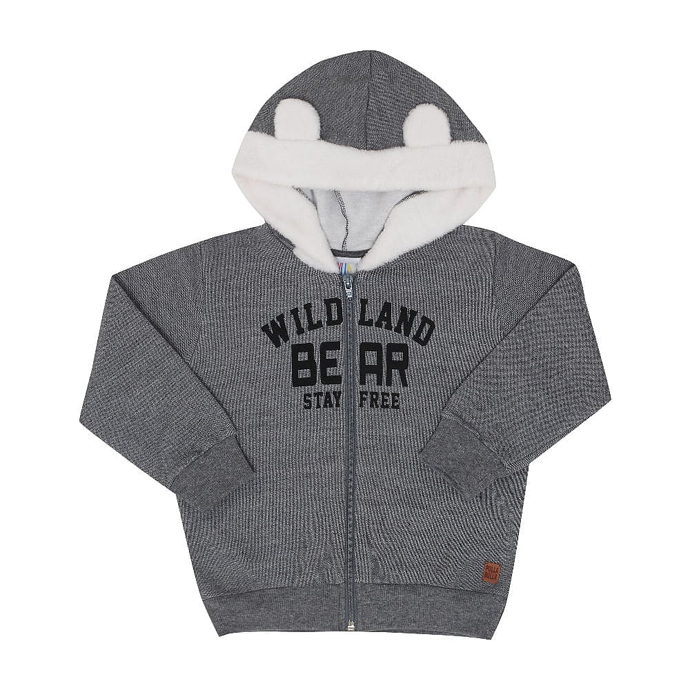 Conjunto Bebê Menino - Mescla Chumbo - 47274-455