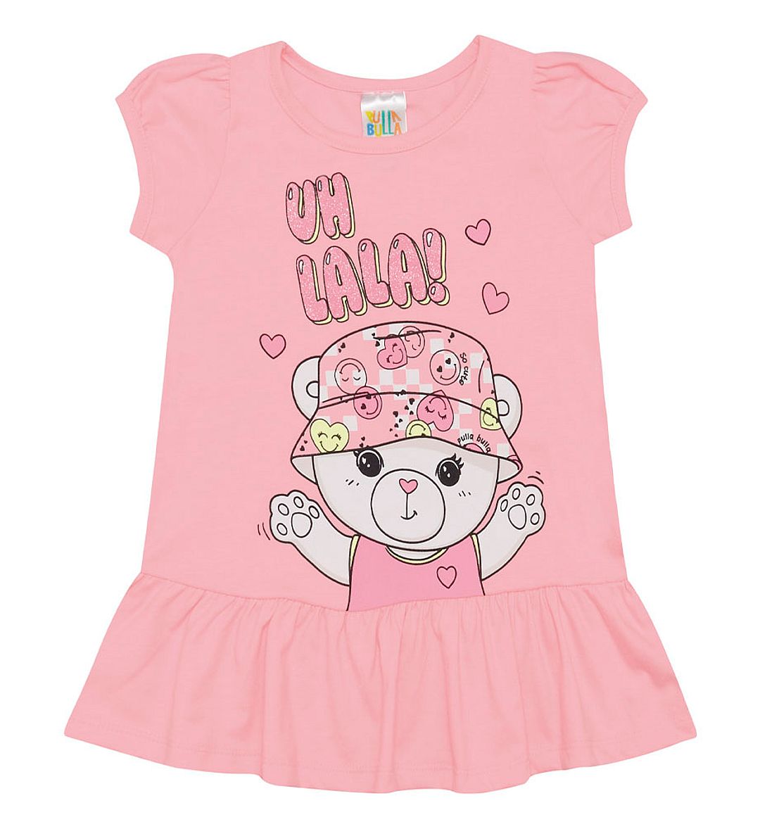 Vestido Bebê Menina - Rosa Lumi - 48206-1183