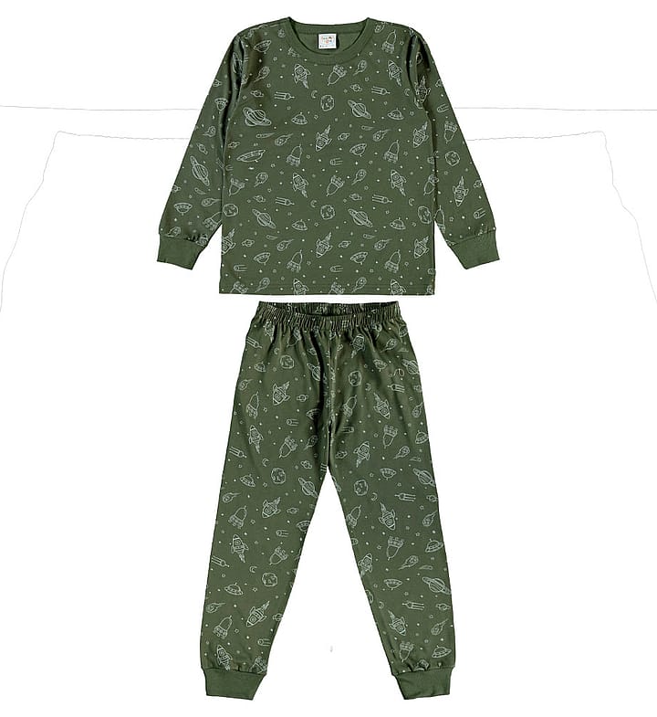 Pijama Verde Infantil Pulla Bulla Menino - 200973-885
