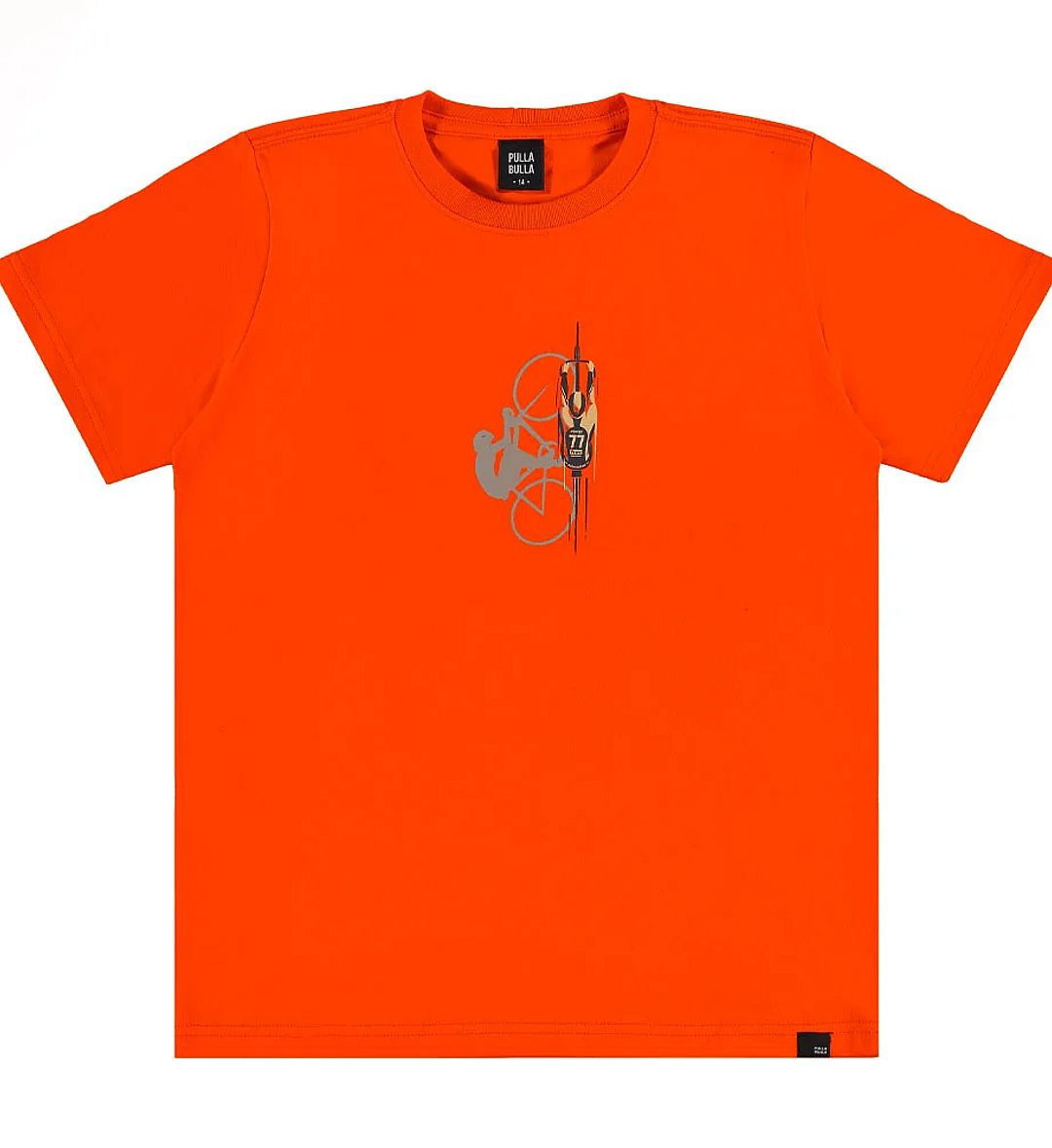 Camiseta Laranja Juvenil Pulla Bulla Menino - 55862-1226