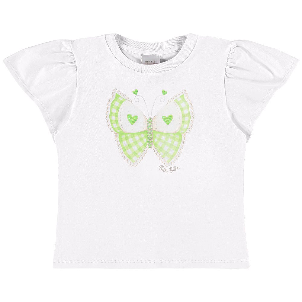 Conjunto Branco Infantil Pulla Bulla Menina - 55728-1412